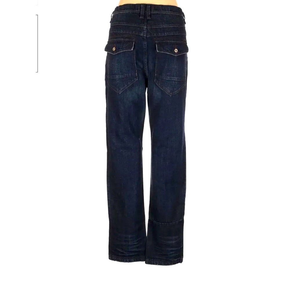 New Free People High Waisted raw hem Straight Leg Jeans